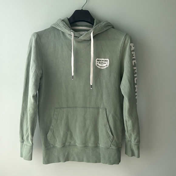 American Eagle Hoodie. Men’s XS. Color is sage green. - Picture 1 of 4